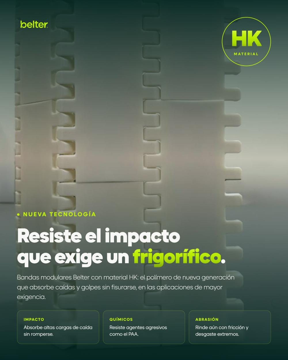 Nuevas bandas modulares para aplicaciones exigentes — Belter Argentina